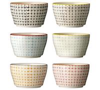 Carla Lot de 6 bols faits main 6 couleurs assorties 11 x 6,5 cm