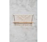carla&marge 20-700005 Étagère Murale en macramé tissé à la Main pour Pot de Fleurs Style bohème pour la Maison Tabima, Mangue, Coton, crème Naturelle 60 x 90 x 20 cm