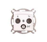 CARLA Prise d'antenne R-TV-SAT 10dB Blanc 1761-10 Yux5901752635296