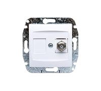 CARLA Prise TV Type F-F sans cadre blanc 1786-10 positionnement5901752639416