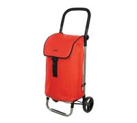 Carlett Lite Style LETT201-L6 Chariot de Courses léger et Pliable Capacité XL 60 l Guidon réglable Design Compact Rouge
