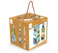 Carletto Deutschland Scratch 276181227 Pyramide à empiler 10 pièces Animaux du Zoo à partir de 12 Mois, Multicolore, ys/m