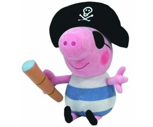 Carletto Ty 7196258 Peppa Pig TY 7196258-Peppa Large-George Pirate Rose