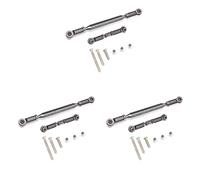 Carlgelrag 3X Lien Direction en Métal Servo Link Crochet Biellette pour MN D90 D99 MN-90-45 1/12 Rail de Voiture Télécommandé, Gris