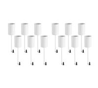 Carlgelrag Bougies, Couronne de L', Bougeoirs, Couronne de L', Bougeoir, Bougies Coniques avec Brochette, 12 Pinces Blanc