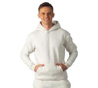 Carlheim Men's Hoodie Hudson Lounge, Marl White, Medium