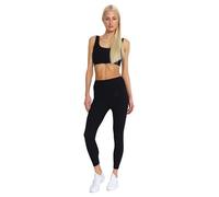 Carlheim Women's Active Wear Leggings Ribbed Helle, Black, X-Large