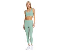 Carlheim Women's Active Wear Leggings Ribbed Helle, Light Green, Small