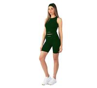Carlheim Women's Serenita Active Collection Shorts 8", Forest Green, Small