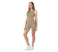 Carlheim Women's Serenita Active Collection Shorts 8", Tan, Large