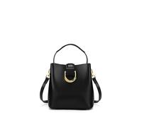 Carlheim Women's Shoulderbags Classis Genuine Leather, Black