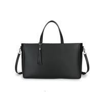 Carlheim Women's Totebags ELLA PREMIUM Genuine Leather, Black