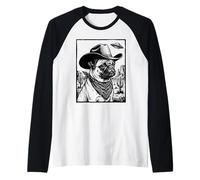 Carlin Cowboy Chien OVNI Western Desert Sci-FI Alien Manche Raglan