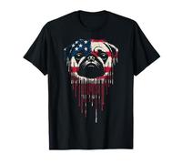 Carlin Drapeau américain USA Drip Graffiti Lover T-Shirt
