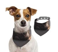 Carlin drôle et Gourmand,Bandanas pour Chien, écharpe en Coton, Bavoirs réglables pour Animaux de Compagnie,S