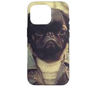 Carlin Emo Coiffure Drôle Visage Mignon Coque pour iPhone 16 Pro