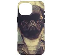 Carlin Emo Coiffure Drôle Visage Mignon Coque pour iPhone 16 Pro Max