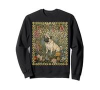 Carlin Fauve Doux dans Un Vieux Jardin Anglais Sweatshirt