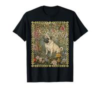 Carlin Fauve Doux dans Un Vieux Jardin Anglais T-Shirt