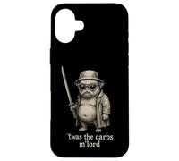 Carlin Humour Humour TWAS The Carbs M'Lord Funny Sci-FI Weird Odd Coque pour iPhone 16 Plus