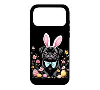 Carlin Mignon avec Oreilles de Lapin pour Les fêtes de Pâques Coque pour iPhone 17 Pro Max