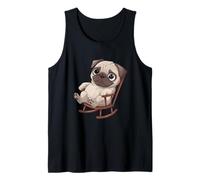 Carlin Paresseux dans Un Fauteuil à Bascule pour Les Amoureux des Chiens Mignons Débardeur