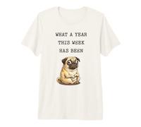 Carlin stressé : Quelle année s'est passée Cette Semaine ? T-Shirt Haut de Gamme