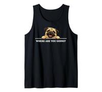 Carlin Where are You Going Happy Friendly Positive Best Friend Débardeur
