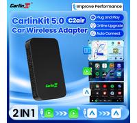 CarlinKit 5.0 C2Air adaptateur sans fil sans fil CarPlay Android Auto Box pour voitures OEM Plug and Play WiFi Bluetooth connexion automatique CarlinKit 5.0 C2Air