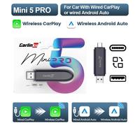 Carlinkit 5.0 Mini Ultra/Pro Adaptateur Auto Sans Fil Carplay Et Android Pour Voitures Oem Mise À Niveau Wifi Ble Téléphone À Connexion Automatique Sans Fil-Mini 5 Pro C
