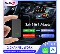 Carlinkit 5 2air Mini Ultra sans fil CarPlay Android Auto boîte sans fil 2in 1 adaptateur 2 canaux travail Waze Spotify 5.8Ghz WiFi GPS CarlinKit 2air