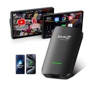 Carlinkit Adaptateur CarPlay CP2A Pro sans fil - Prend en charge le streaming Netflix/YouTube/TikTok Lite pour voitures CarPlay filaires d'usine, dongle Android sans fil et de voiture, USB-A/C, mise à