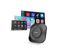CarlinKit Aibox-Plus Adaptateur Android 13.0, système autonome 8+128G, CarPlay sans fil et Android Auto, boîte multimédia 3 en 1 pour voitures avec CarPlay filaire