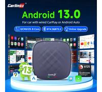 CarlinKit-Android 13 Wireless CarPlay AI TV Box, QCM6125, 8 cœurs, écran partagé, 64 Go, 128 Go pour Netflix, promettant Play PRPRU Android 13.0 EAU