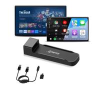 Carlinkit FireDrive Link Pro HDMI Car TV Convertisseur pour Fire TV Stick Streaming, Apple CarPlay & Android Auto Adapter Compatible avec les véhicules CarPlay câblés, Dongle 3 en 1, Plug & Play