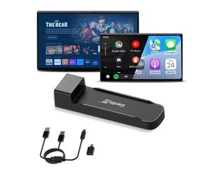 Carlinkit FireDrive Link Pro HDMI Car TV Convertisseur pour Fire TV Stick Streaming, Apple CarPlay & Android Auto Adapter Compatible avec les véhicules CarPlay câblés, Dongle 3 en 1, Plug & Play