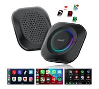 CarlinKit Tbox S2 Android 13 AI Box Adaptateur de Voiture Sans Fil et Android pour Véhicules CarPlay Filaires, 4 Go de RAM + 64 Go de ROM