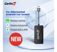 CarlinKit Wred & Wireless Android Auto & CarPlay Dongle adaptateur USB de voiture pour le marché secondaire Android autoradio Mirrorlink Split Sceen CCPA Black