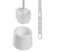 Carlisle 36719700 Toilet Bowl Brush with Hideaway Holder, 16", 14.5" Height, 3" Width, Polypropylene, White
