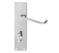 Carlisle Brass Levier de défilement victorien sur plaque arrière - Salle de bain 57 mm C/C en chrome poli