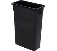 Carlisle TrimLine Bac à déchets en polyéthylène Capacité 4,5 et 23 litres, 23 gallon, Noir, 1