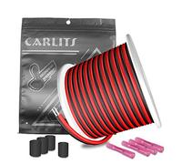 CARLITS 15m 2x0.81mm² 18 Jauge Fil Électrique Rallonge Câble Cuivre Pur Étamé 2 Fils Branchement 50FT 18AWG 12V / 24V DC pour Bandes LED Couleur Unique 3528 5050 2835