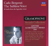 Carlo Bergonzi - The Sublime Voice [Import]