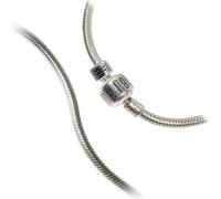 Carlo Biagi 22cm clip logo bead bracelet argenté avec clip supplémentaire BRCS22