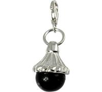 Carlo Biagi Charm pendentif boule noir 925 argent CSRSS03