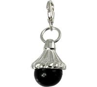 Carlo Biagi Charm pendentif boule noir argent 925 D2CSRSS03