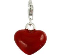 Carlo Biagi Charm pendentif cœur rouge 925 argent CSES03R