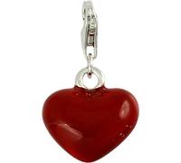 Carlo Biagi Charm pendentif cœur rouge argent 925 D2CSES03R