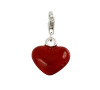 Carlo Biagi Pendentif Charm Coeur Rouge Argent 925 Cses03r
