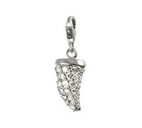 Carlo Biagi Pendentif Charm Corne Blanc Argent 925 Csczs03c
